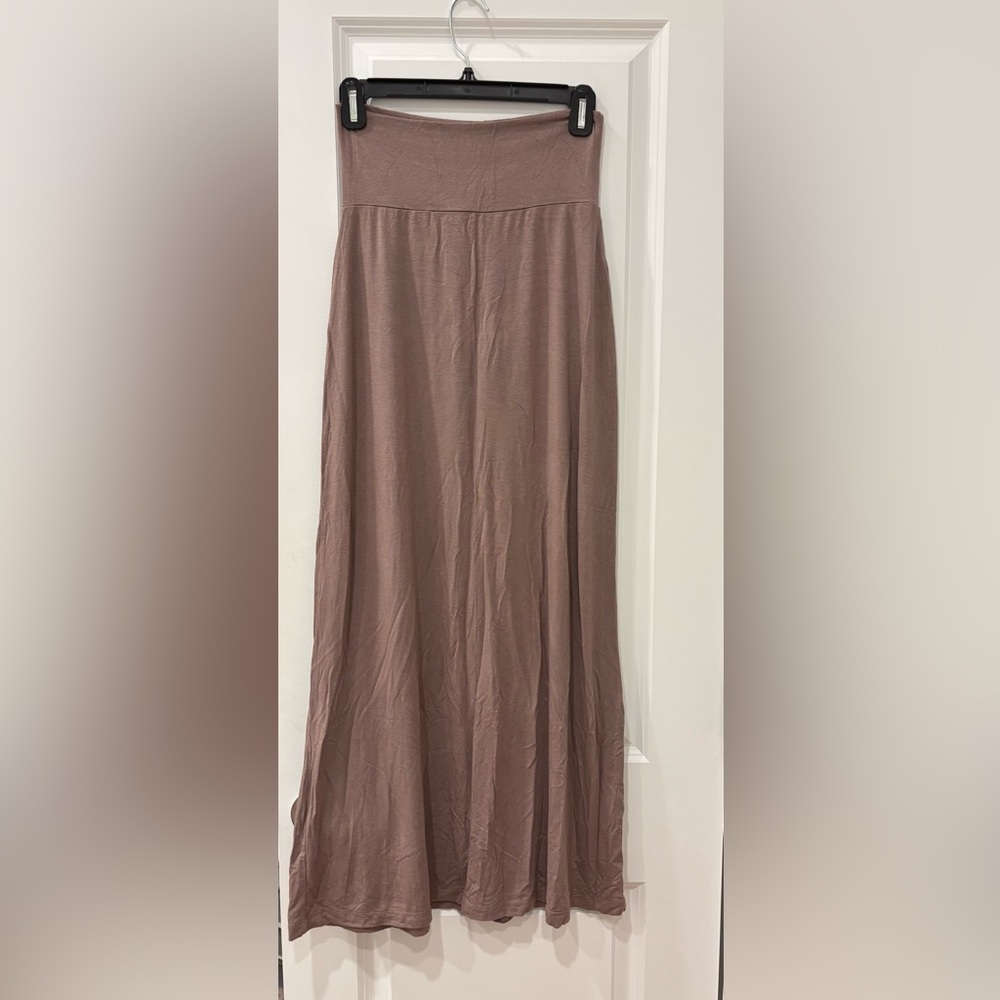 Charlotte Russe Taupe Maxi Skirt